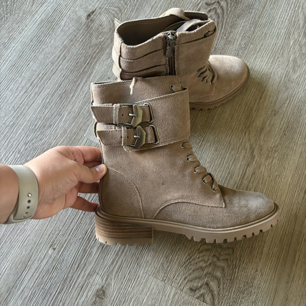 Vince Camuto Fawdry Combat Boot Wild Mushroom - Picture 6 of 8